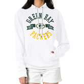 Green Bay Packers G-III 4Her by Carl Banks Women's City Graphic Team Fleece Pullover Hoodie - White outlet
