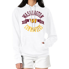 Washington Commanders G-III 4Her by Carl Banks Women's City Graphic Team Fleece Pullover Hoodie - White sale