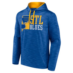 St. Louis Blues Fanatics Never Quit Pullover Hoodie Blue