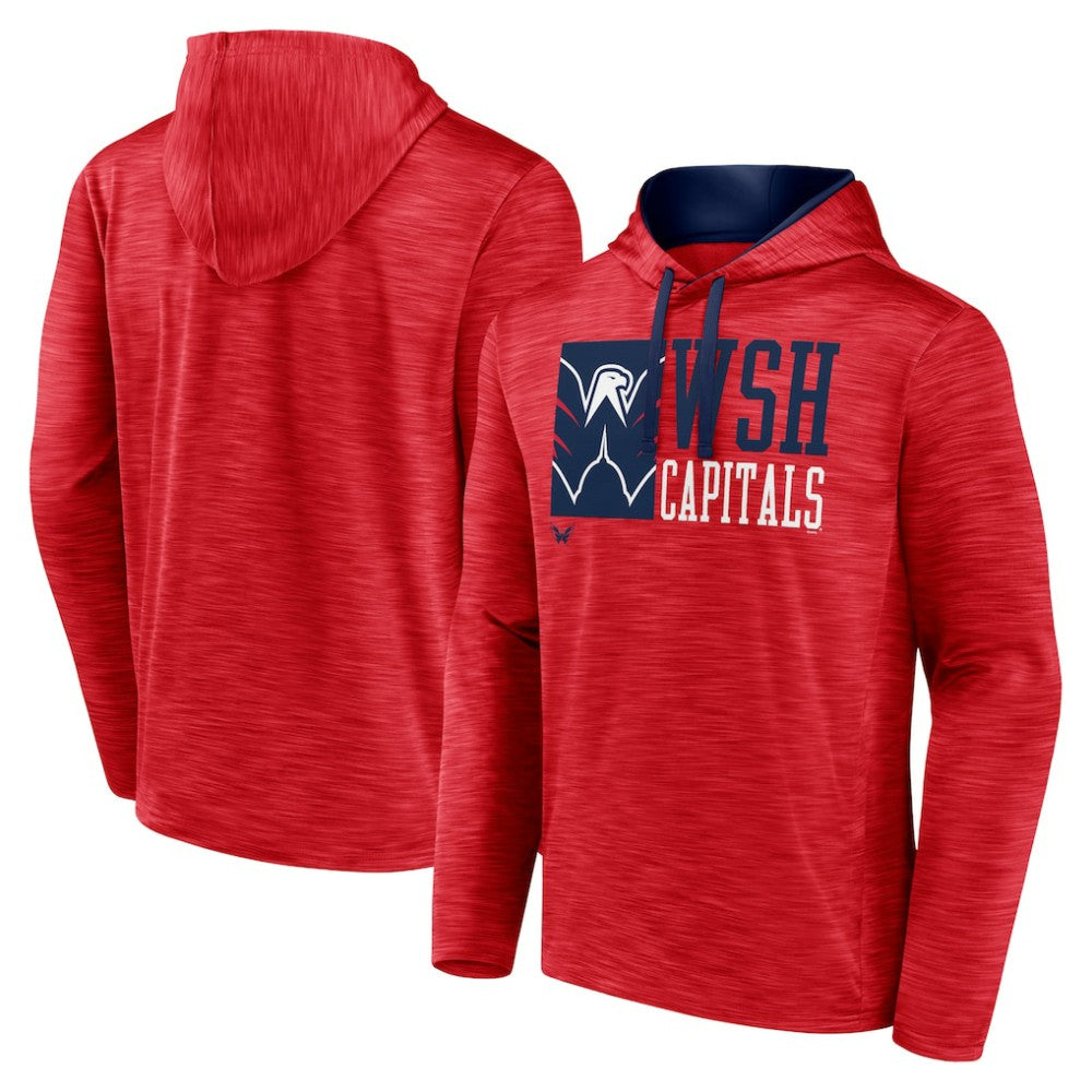 Washington Capitals Fanatics Never Quit Pullover Hoodie Red