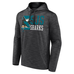San Jose Sharks Fanatics Never Quit Pullover Hoodie Charcoal
