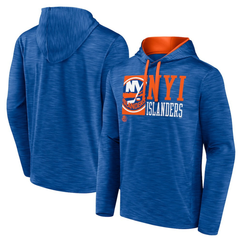 New York Islanders Fanatics Never Quit Pullover Hoodie Royal