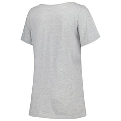 Las Vegas Raiders Women's Plus Size Arch Over Logo T-Shirt - Heather Gray sale
