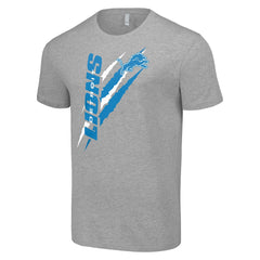 Detroit Lions Starter Color Scratch T-Shirt - Heather Gray online