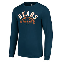 Chicago Bears Starter Half Ball Team Long Sleeve T-Shirt - Navy on sale
