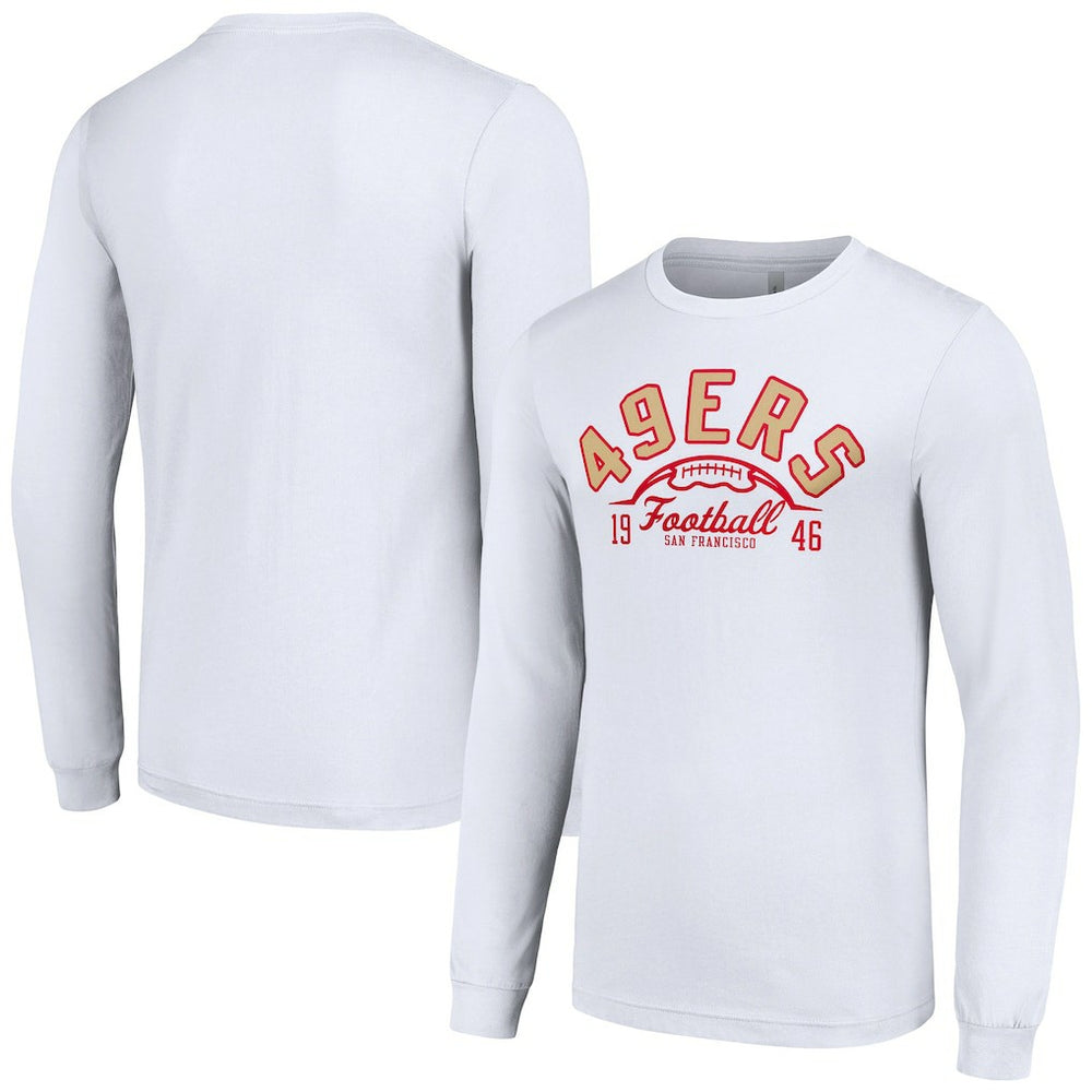 San Francisco 49ers Starter Half Ball Team Long Sleeve T-Shirt - White online