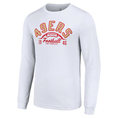 San Francisco 49ers Starter Half Ball Team Long Sleeve T-Shirt - White online
