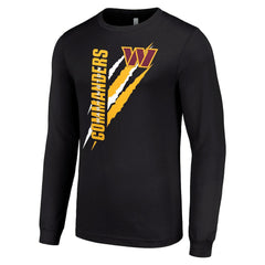 Washington Commanders Starter Color Scratch Long Sleeve T-Shirt - Black discount