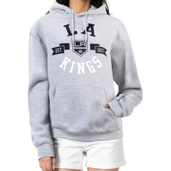Los Angeles Kings G-III 4Her by Carl Banks Women's City Graphic Fleece Pullover Hoodie Heather Gray