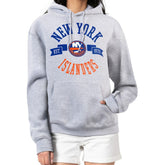 New York Islanders G-III 4Her by Carl Banks Women's City Graphic Fleece Pullover Hoodie Heather Gray
