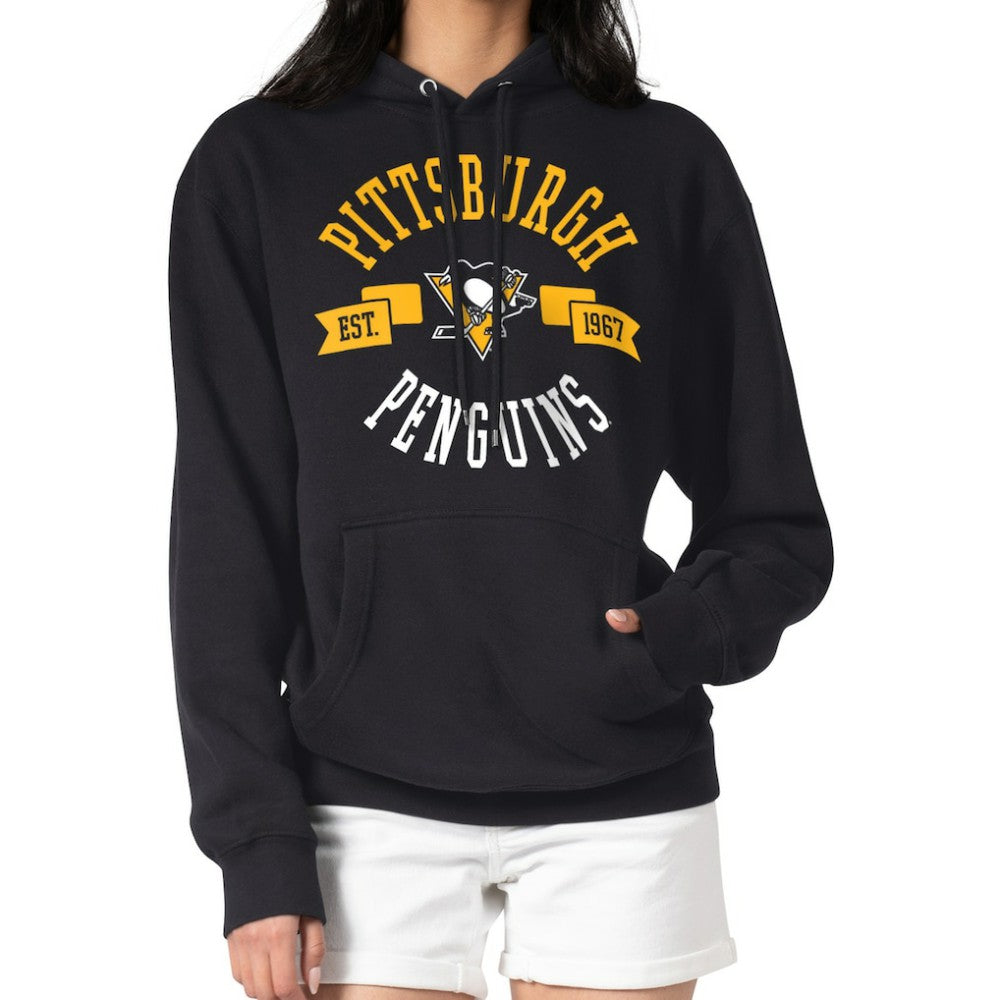 Pittsburgh Penguins G-III 4Her by Carl Banks Women's City Graphic Fleece Pullover Hoodie Black