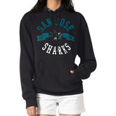 San Jose Sharks G-III 4Her by Carl Banks Women's City Graphic Fleece Pullover Hoodie Black