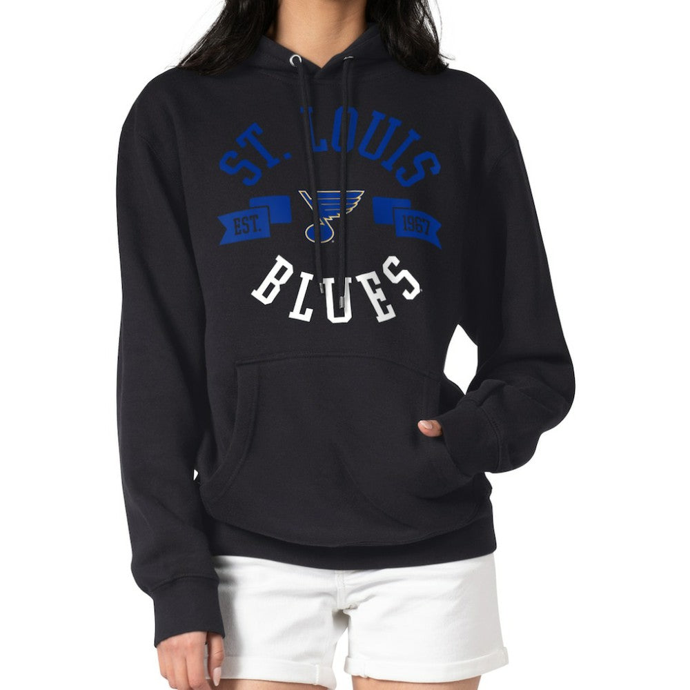 St. Louis Blues G-III 4Her by Carl Banks Women's City Graphic Fleece Pullover Hoodie Black