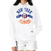 New York Islanders G-III 4Her by Carl Banks Women's City Graphic Fleece Pullover Hoodie White