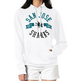 San Jose Sharks G-III 4Her by Carl Banks Women's City Graphic Fleece Pullover Hoodie White