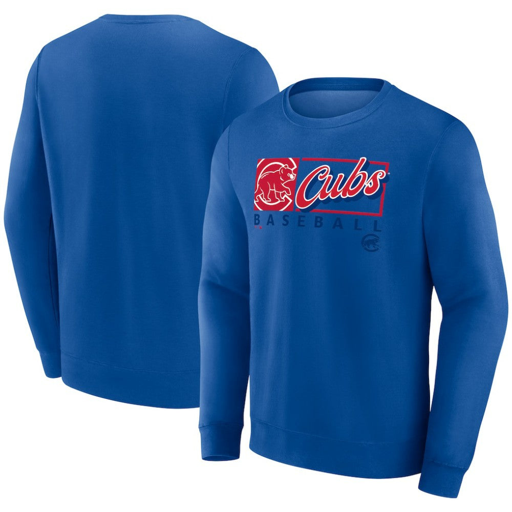 Chicago Cubs Focus Fleece Pullover Sweatshirt - Royal