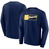 Milwaukee Brewers Focus Fleece Pullover Sweatshirt - Navy