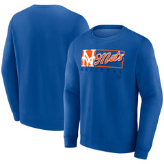 New York Mets Focus Fleece Pullover Sweatshirt - Royal