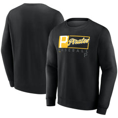 Pittsburgh Pirates Focus Fleece Pullover Sweatshirt - Black
