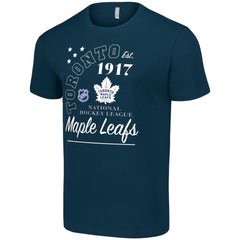 Toronto Maple Leafs Starter Arch City Team Graphic T-Shirt Navy