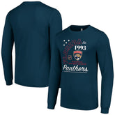 Florida Panthers Starter Arch City Theme Graphic Long Sleeve T-Shirt Navy