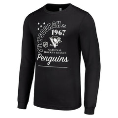 Pittsburgh Penguins Starter Arch City Theme Graphic Long Sleeve T-Shirt Black