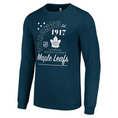 Toronto Maple Leafs Starter Arch City Theme Graphic Long Sleeve T-Shirt Navy