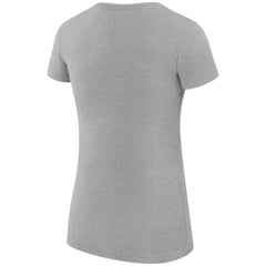New York Islanders G-III 4Her by Carl Banks Women's Super-Slim Fit Lightweight Dot Print Team T-Shirt Heather Gray