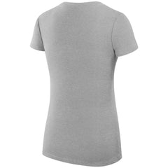 Dallas Stars G-III 4Her by Carl Banks Women's Super-Slim Fit Lightweight Dot Print Team V-Neck T-Shirt Heather Gray