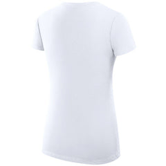 Vancouver Canucks G-III 4Her by Carl Banks Women's Super-Slim Fit Lightweight Dot Print Team V-Neck T-Shirt White