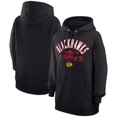 Chicago Blackhawks Starter Puck Pullover Hoodie Black