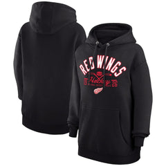 Detroit Red Wings Starter Puck Pullover Hoodie Black