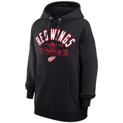 Detroit Red Wings Starter Puck Pullover Hoodie Black