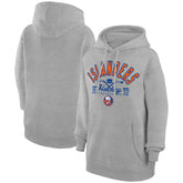 New York Islanders Starter Puck Pullover Hoodie Heather Gray