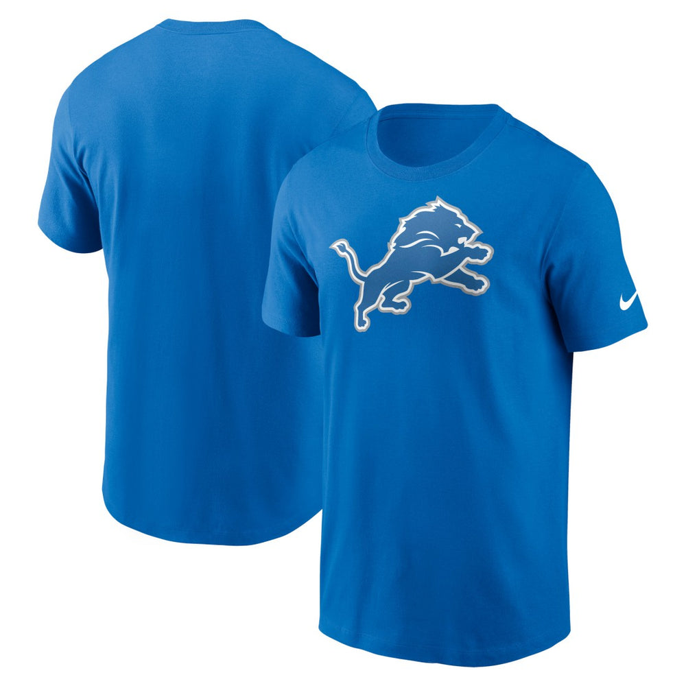 Detroit Lions Primetime Logo Essential T-Shirt - Blue | Nike on sale