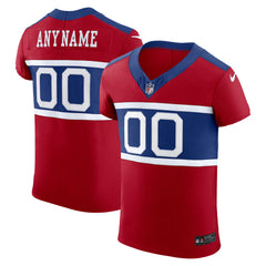 New York Giants Alternate Vapor F.U.S.E. Elite Custom Jersey - Red | Nike on sale
