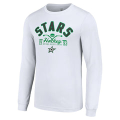 Dallas Stars Starter Puck Long Sleeve T-Shirt White