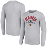 Ottawa Senators Starter Puck Long Sleeve T-Shirt Heather Gray