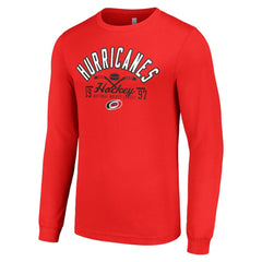 Carolina Hurricanes Starter Puck Long Sleeve T-Shirt Red