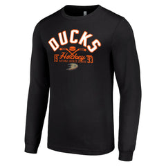 Anaheim Ducks Starter Puck Long Sleeve T-Shirt Black
