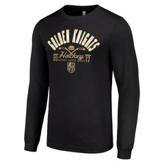 Vegas Golden Knights Starter Puck Long Sleeve T-Shirt Black