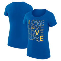 Golden State Warriors G-III 4Her by Carl Banks Women's Super-Slim Fit Lightweight Basketball Love T-Shirt sale - Royal on sale