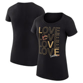 Cleveland Cavaliers G-III 4Her by Carl Banks Women's Super-Slim Fit Lightweight Basketball Love T-Shirt sale - Black cheap
