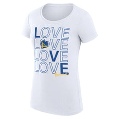 Golden State Warriors G-III 4Her by Carl Banks Women's Super-Slim Fit Lightweight Basketball Love T-Shirt sale - White online
