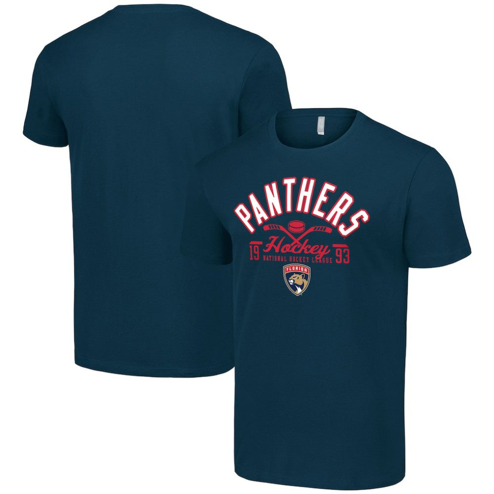 Florida Panthers Starter Half Puck T-Shirt Navy