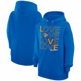 New York Knicks G-III 4Her by Carl Banks Women's Basketball Love Fleece Pullover Hoodie - Blue for sale