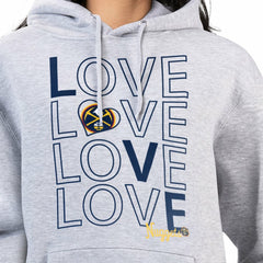 Denver Nuggets G-III 4Her by Carl Banks Women's Basketball Love Fleece Pullover Hoodie sale - Heather Gray shop