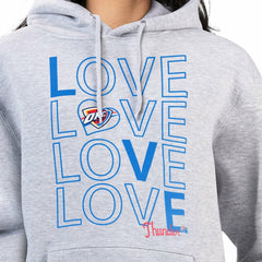 Oklahoma City Thunder G-III 4Her by Carl Banks Women's Basketball Love Fleece Pullover Hoodie - Heather Gray discount