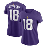Justin Jefferson Minnesota Vikings Women's Player Name & Number T-Shirt - Purple | Nike for sale