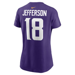 Justin Jefferson Minnesota Vikings Women's Player Name & Number T-Shirt - Purple | Nike for sale